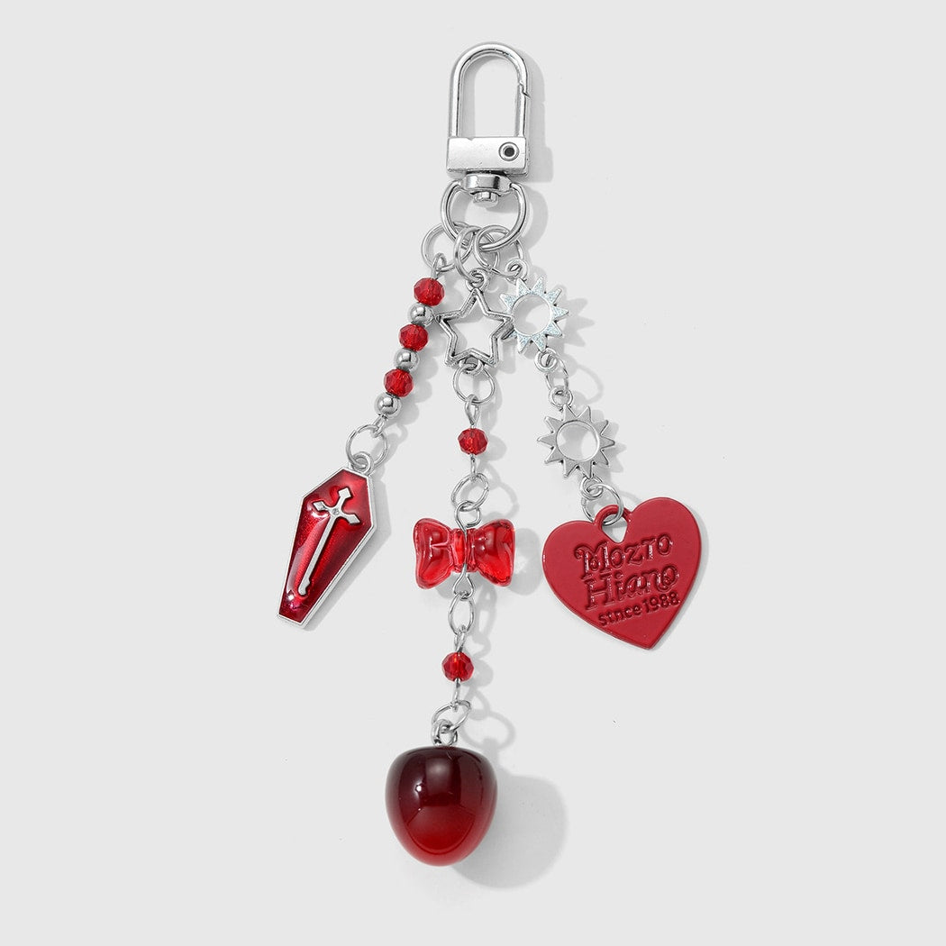 Keypus - Halloween Heart and Coffin Keychain