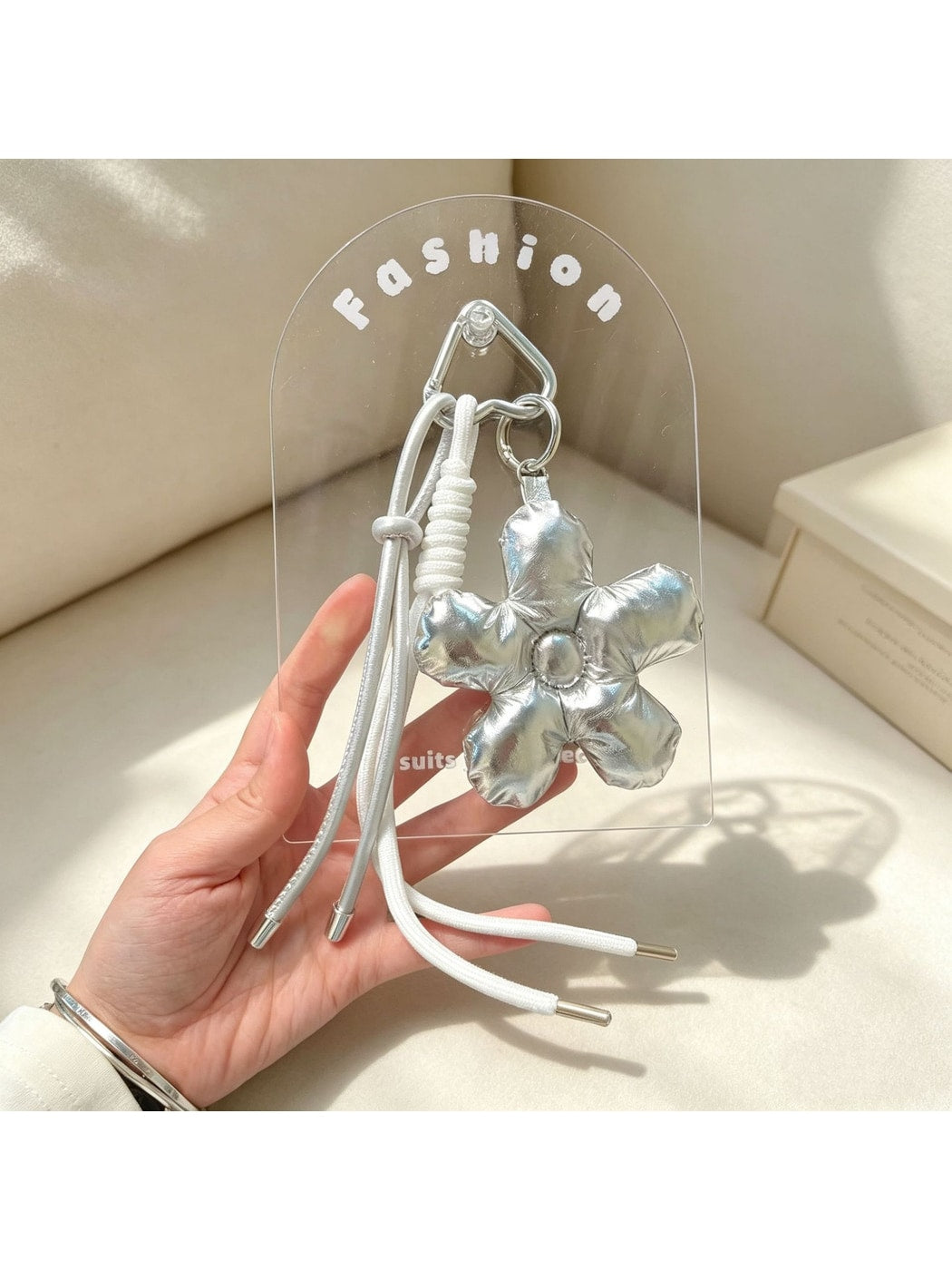 Keypus - Soft Floral Phone Strap Pendant Keychain Charm