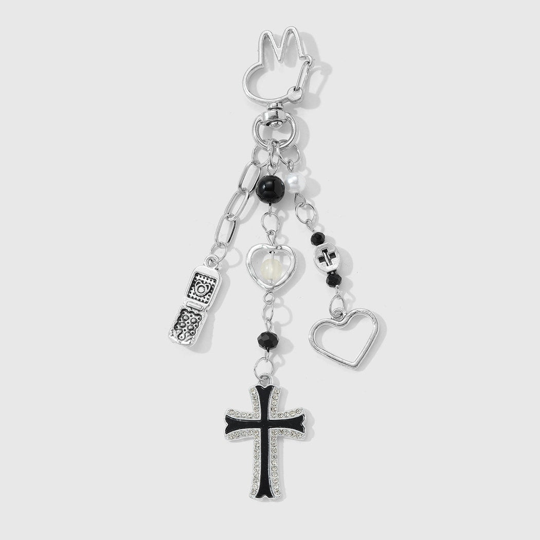 Keypus - Vintage Y2K Cross Charm Keychain