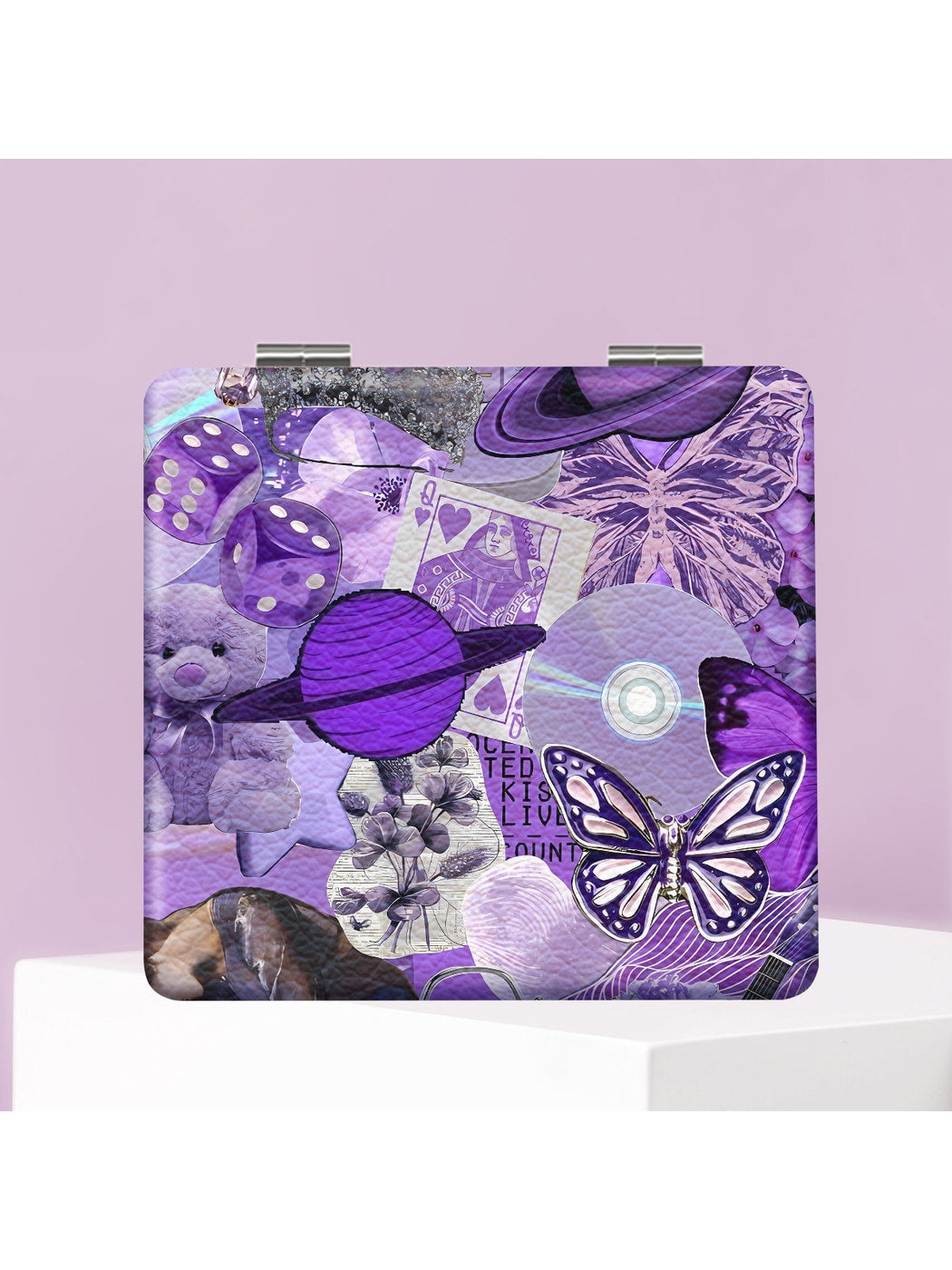 Mirroray - Y2K Collage Print Foldable Compact Mirror