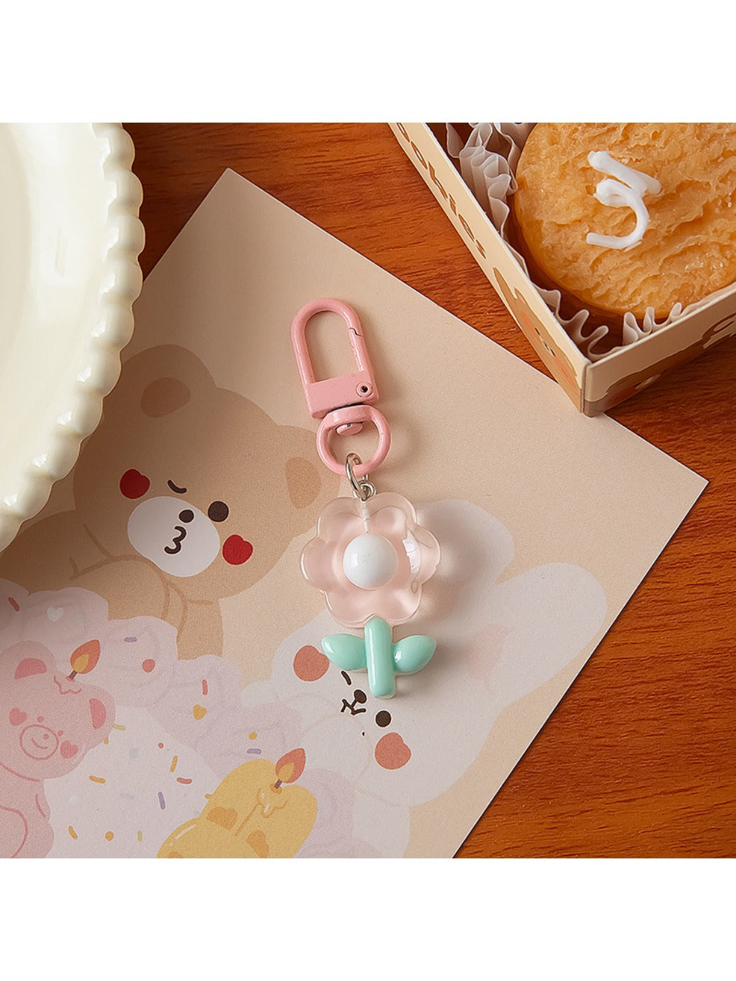 Keypus - Cute Cartoon Flower Keychain