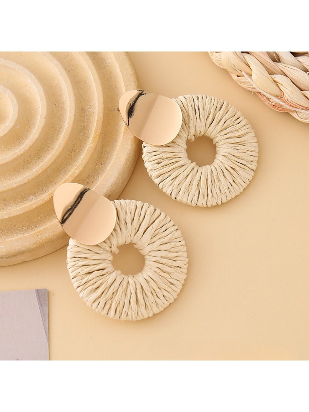 Earedge elegant round drop earrings in a gift box with soft padding