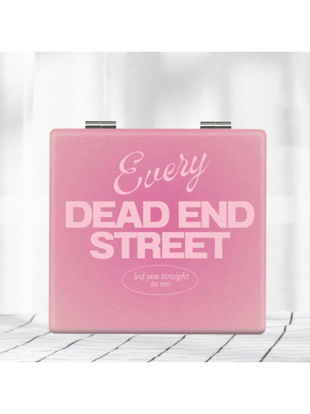 Mirroray - Foldable Slogan Print Compact Vanity Mirror
