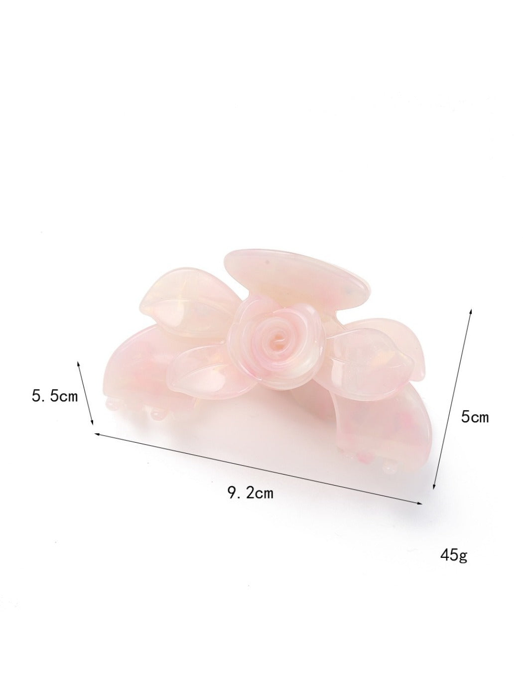 Beau - Elegant Pink Acetate Hair Clip