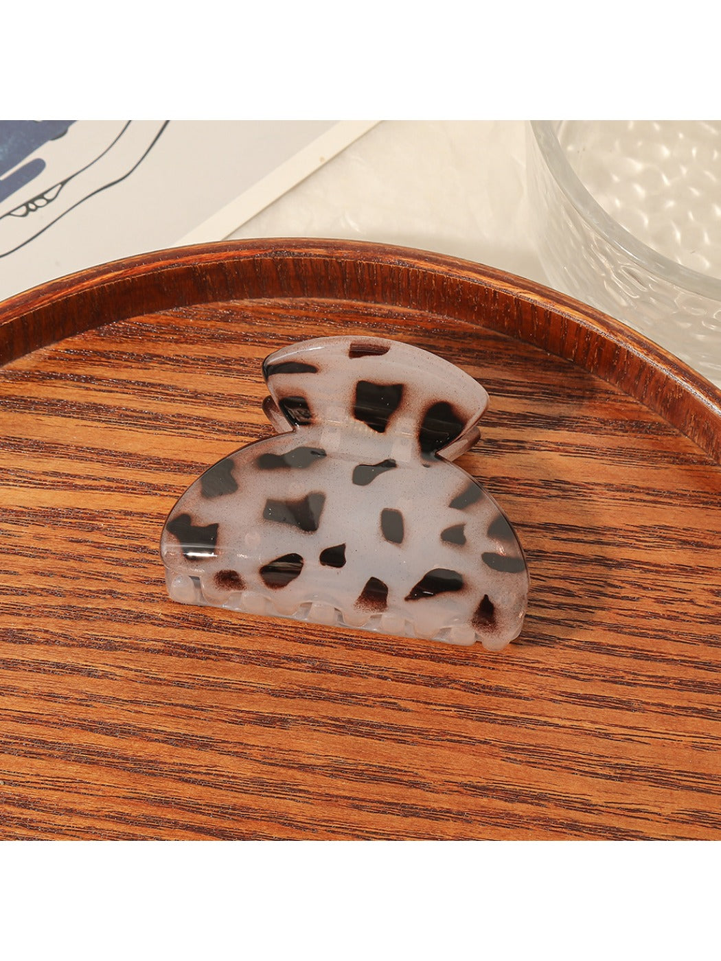 Beau - Retro Zebra Print Acetate Claw Clip