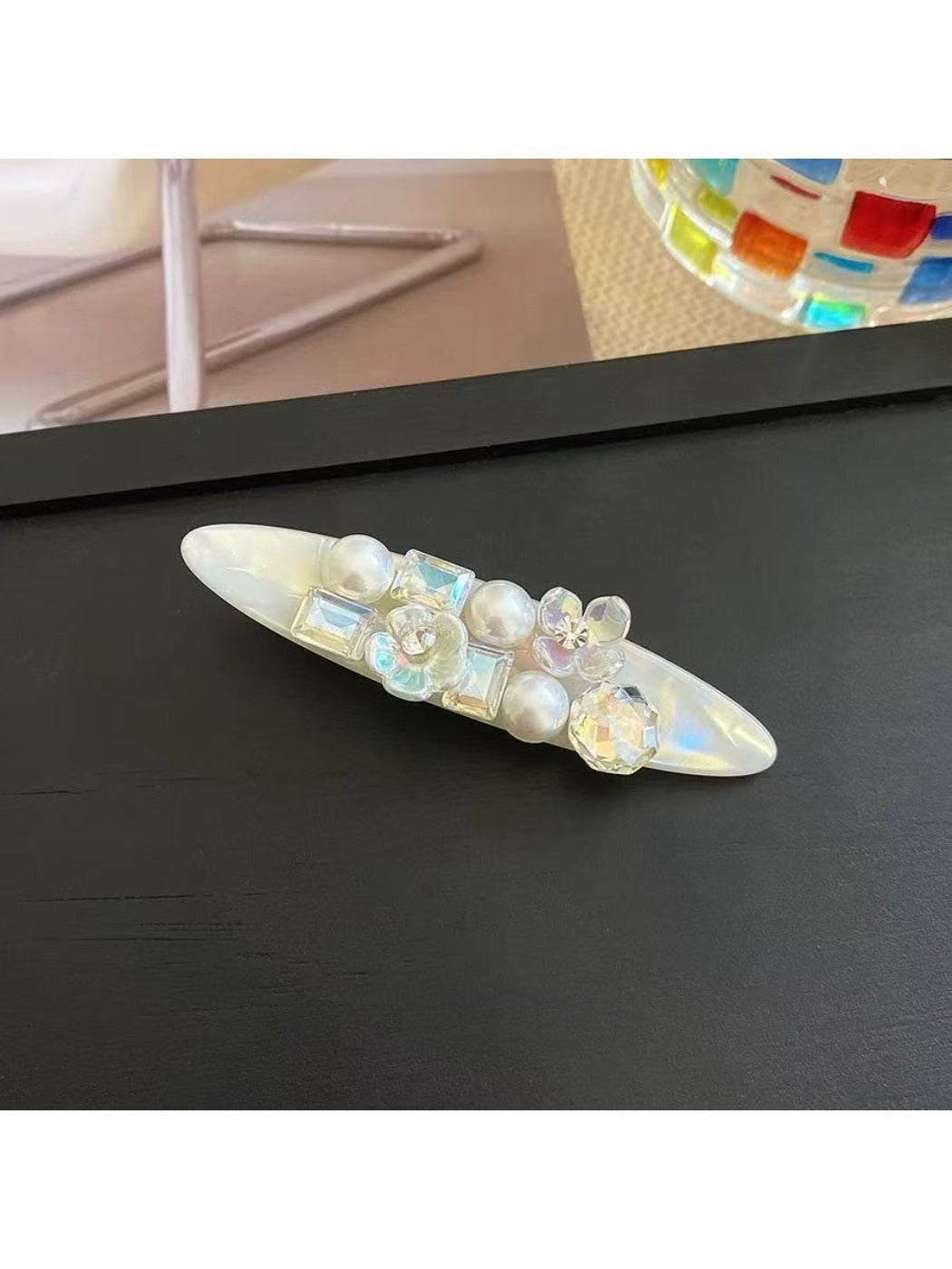 Beau - Geometric Flower Small Hair Clip