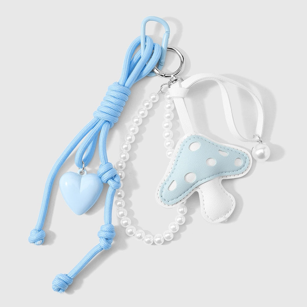 Keypus - Fresh Decorative Mushroom Heart Keychain