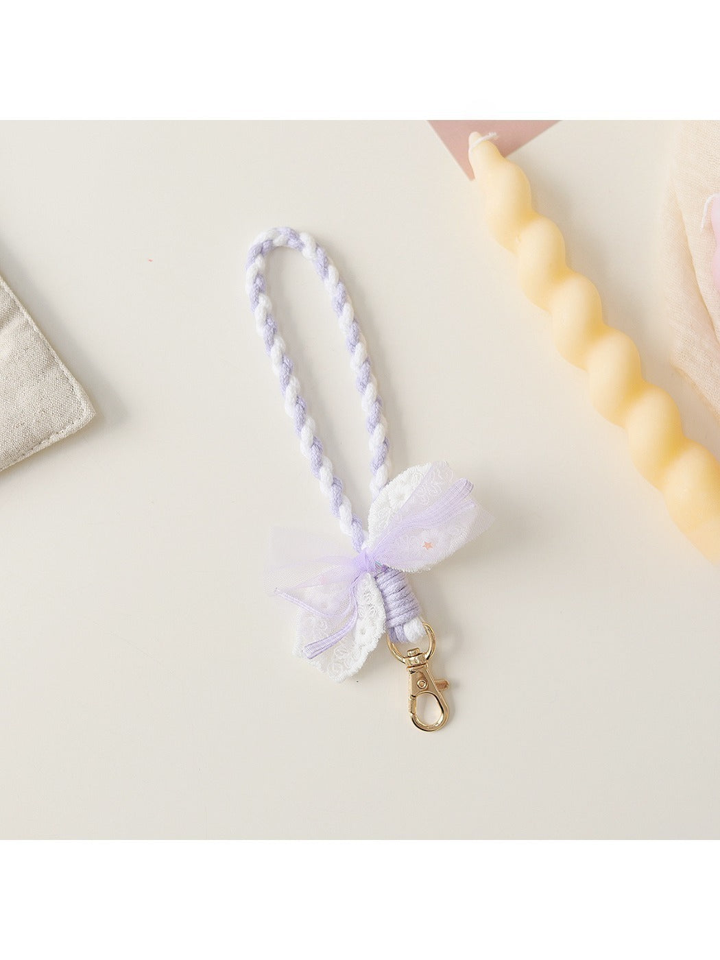 Keypus - Delicate Mesh Bow Keychain