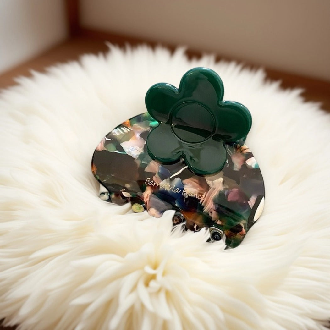 Beau - Acetate Floral Hair Claw Clip (Small Size)