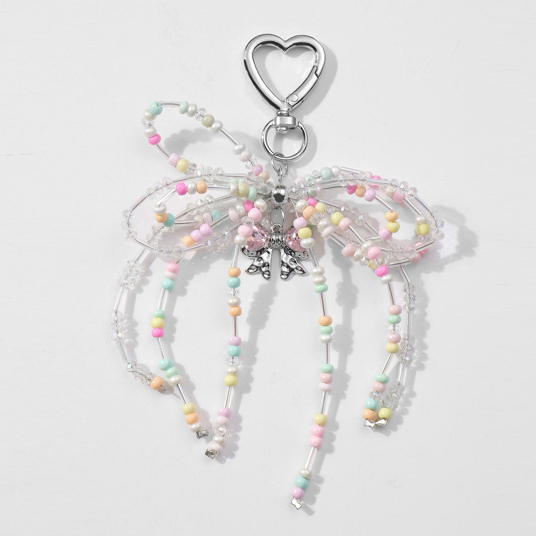Keypus - Sweet Style Beaded Bow Keychain