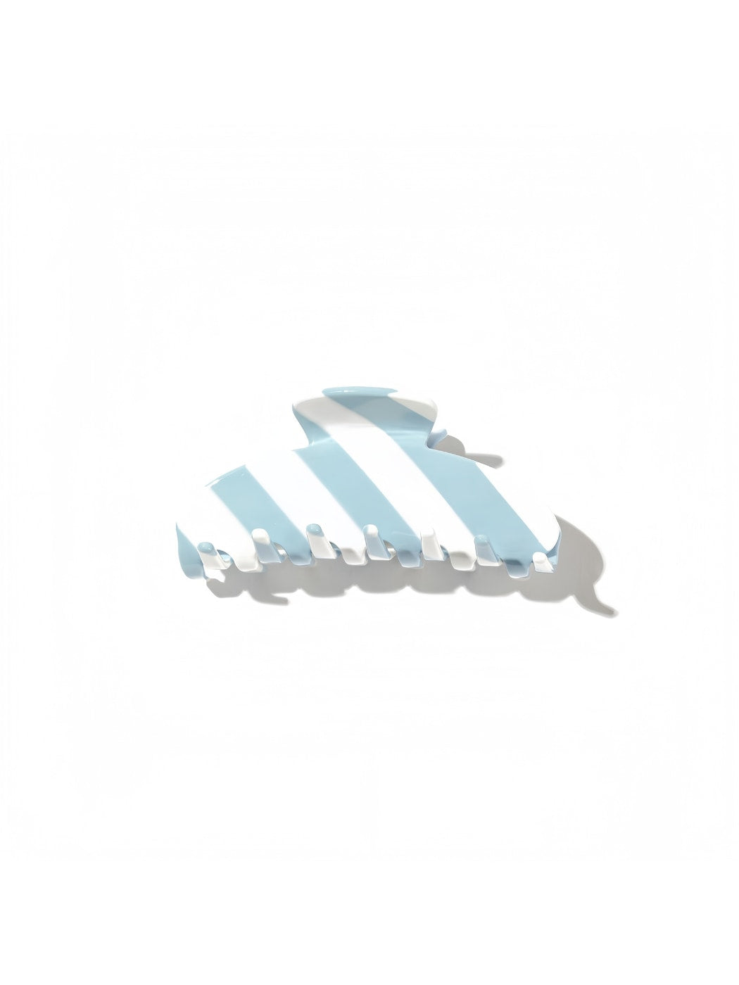 Beau - Oval Acetate Fiber Patterned Hair Claw Clip