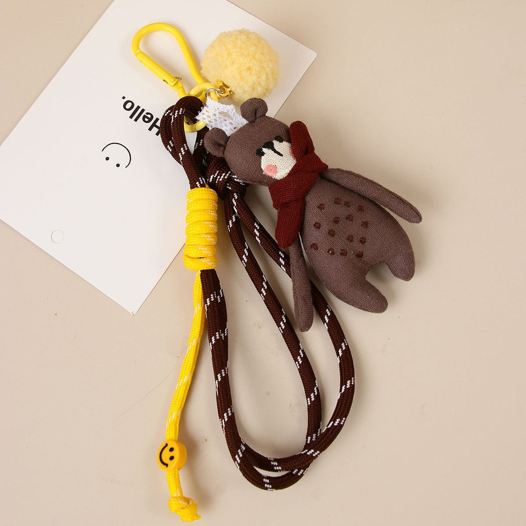 Keypus - Cute Animal Bear Key Ring Bag Charm Keychain