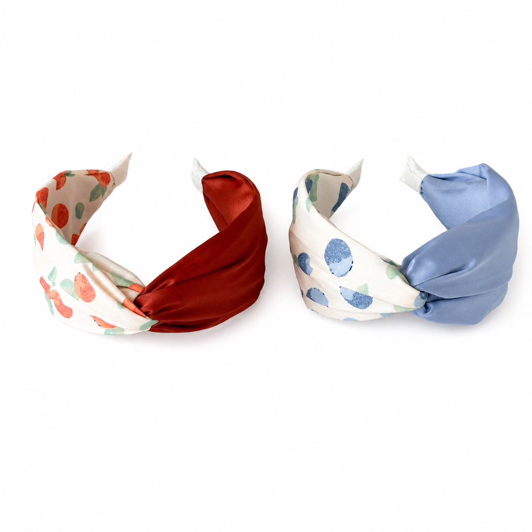 Gifty - Fruit Print Knotted Wide Headband