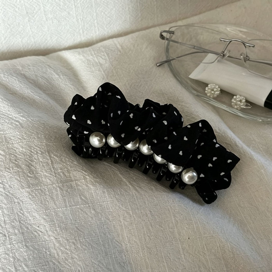 Beau - Layered Polka Dot Statement Banana Clip