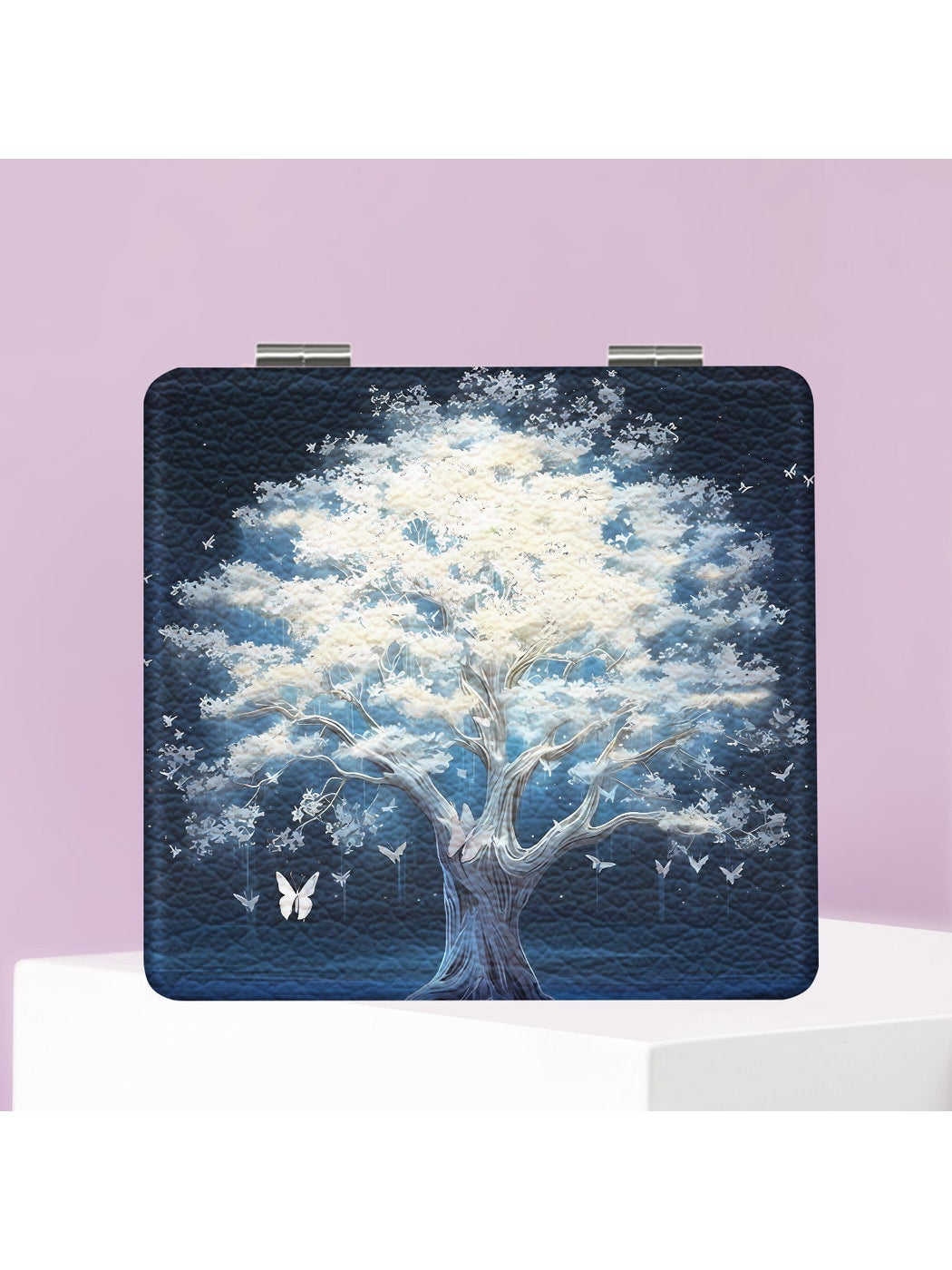 Mirroray - Butterfly Tree Pattern Compact Folding Mirror