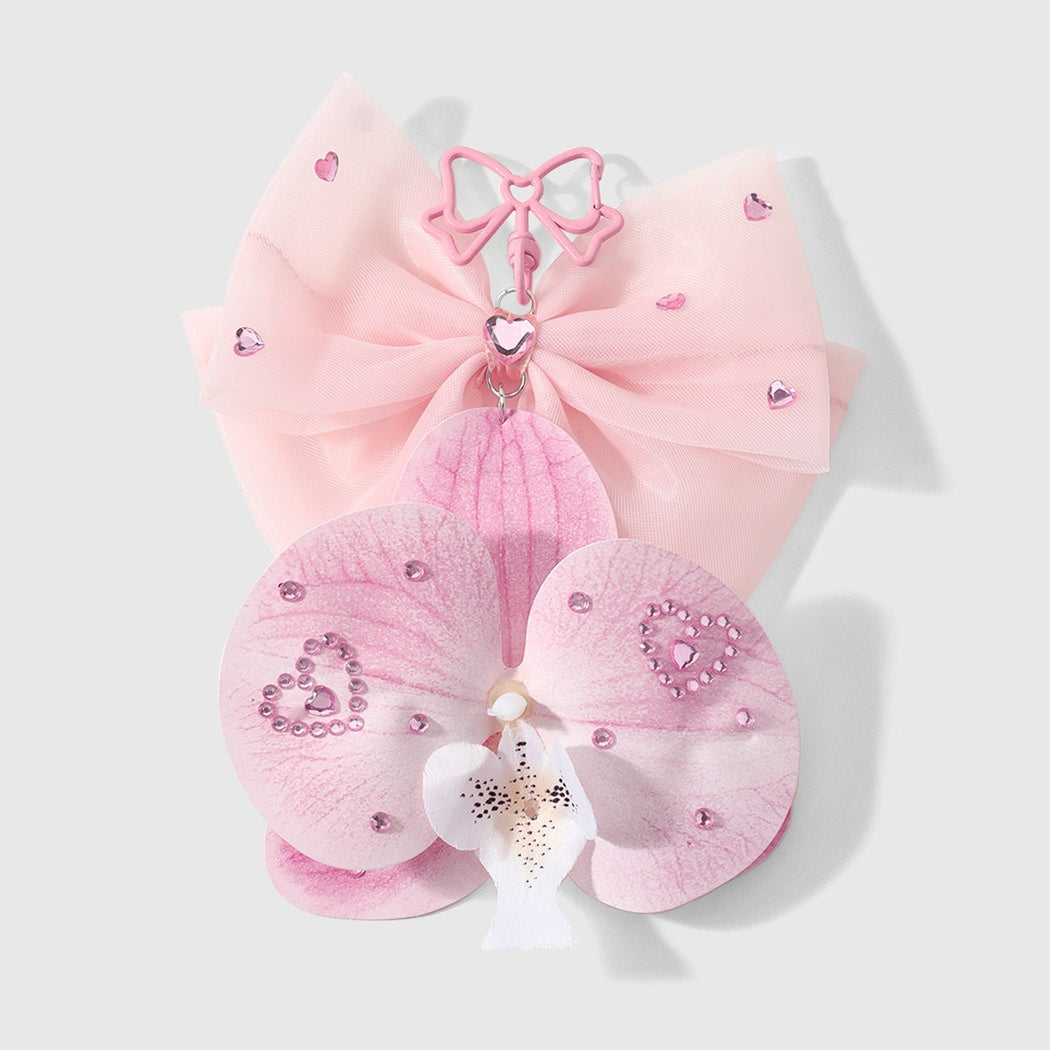 Keypus - Sweet Bow and Heart Charm Keychain