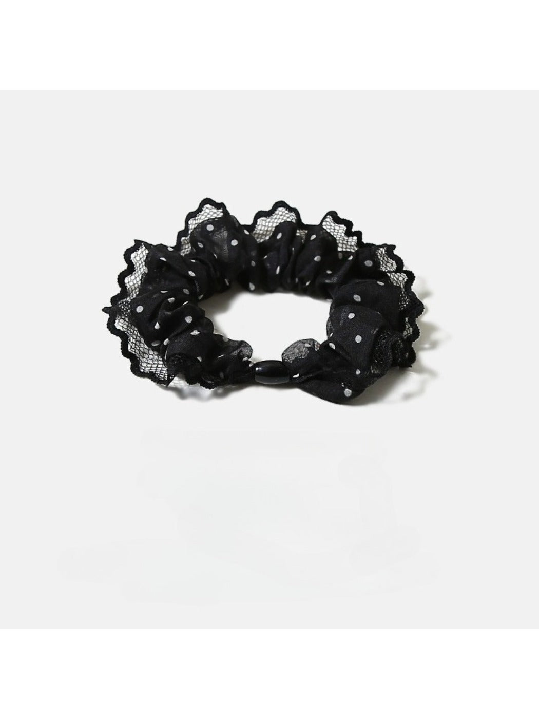 Gifty - Chic Lace Polka Dot Scrunchies