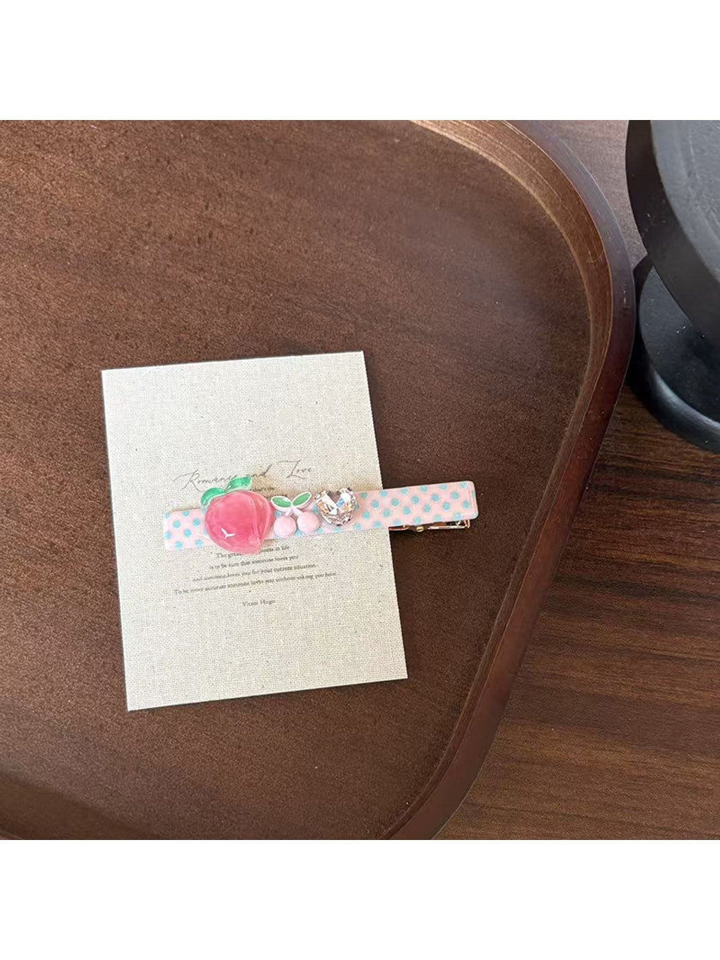 Beau - Cute Cherry Polka Dot Side Hair Clip