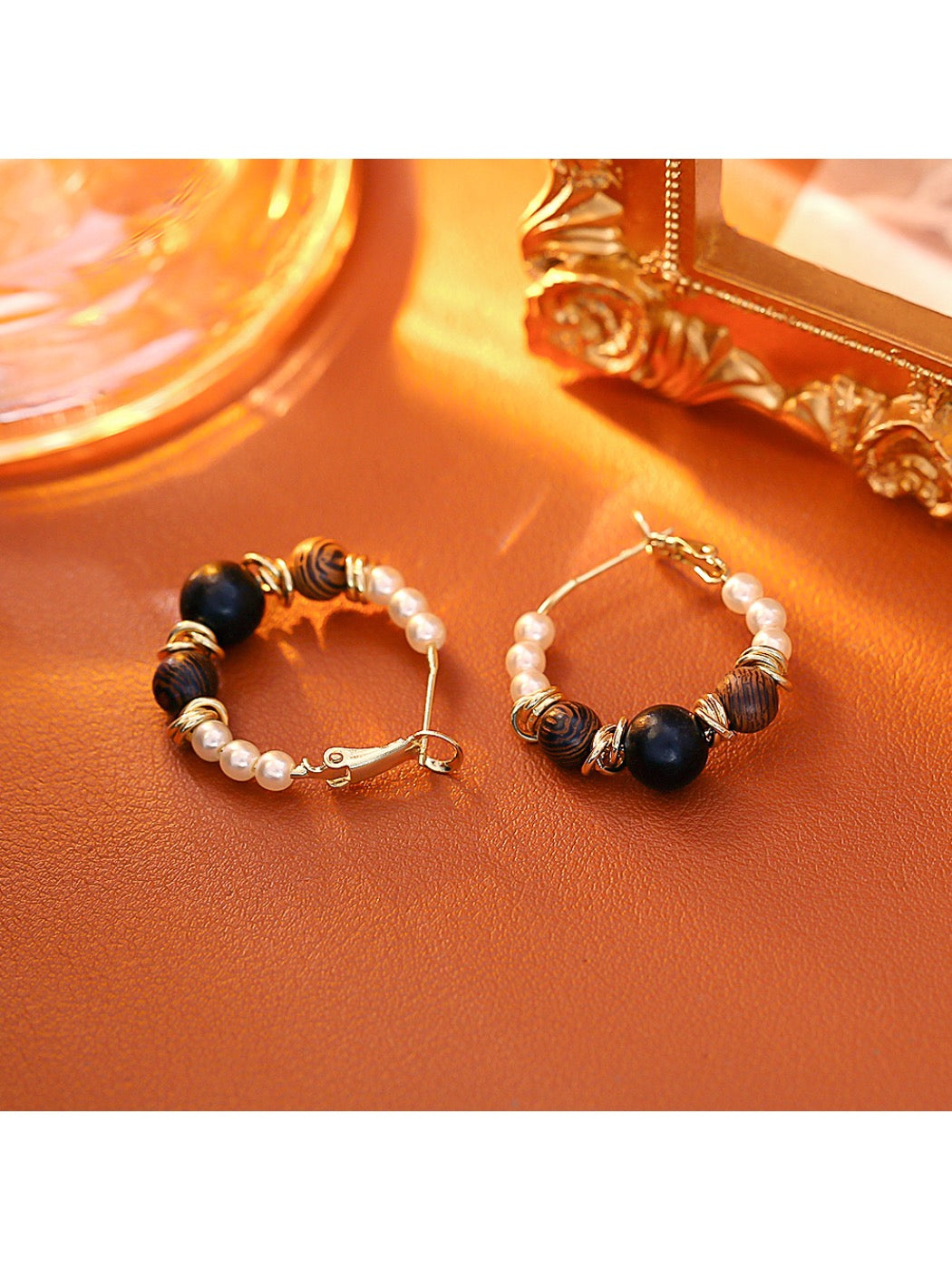 Earedge - Fashionable Retro Maillard Earrings