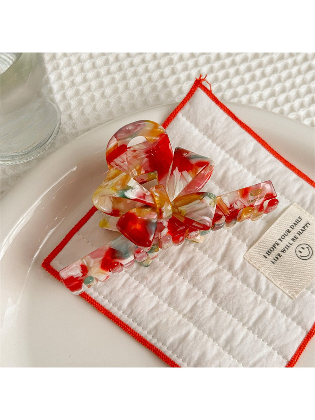 Beau - Elegant Bow Acetate Fiber Hair Claw Clip