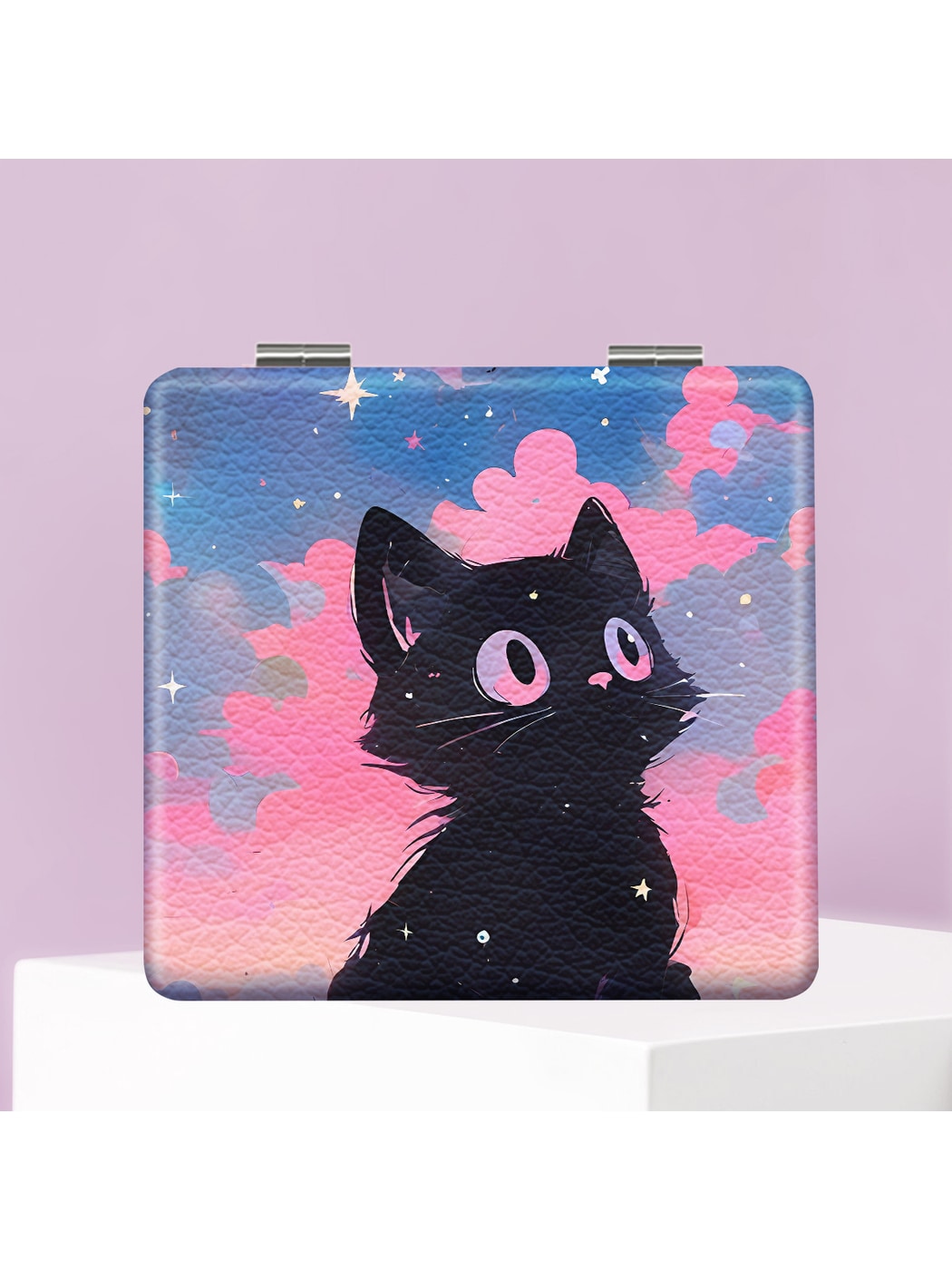 Mirroray - Cartoon Cat Pattern Folding Makeup Mirror