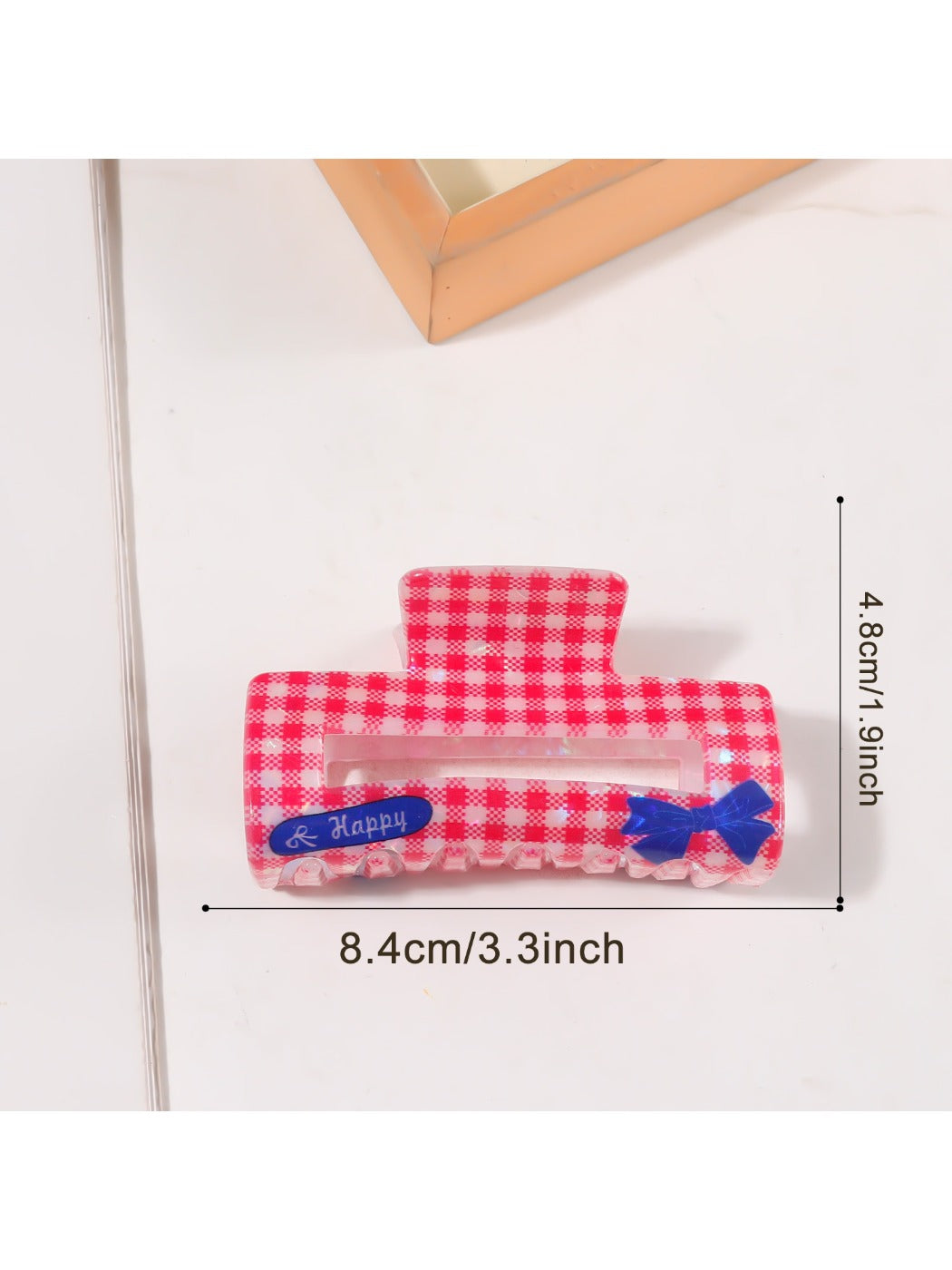 Beau - Red Tone Claw Clip