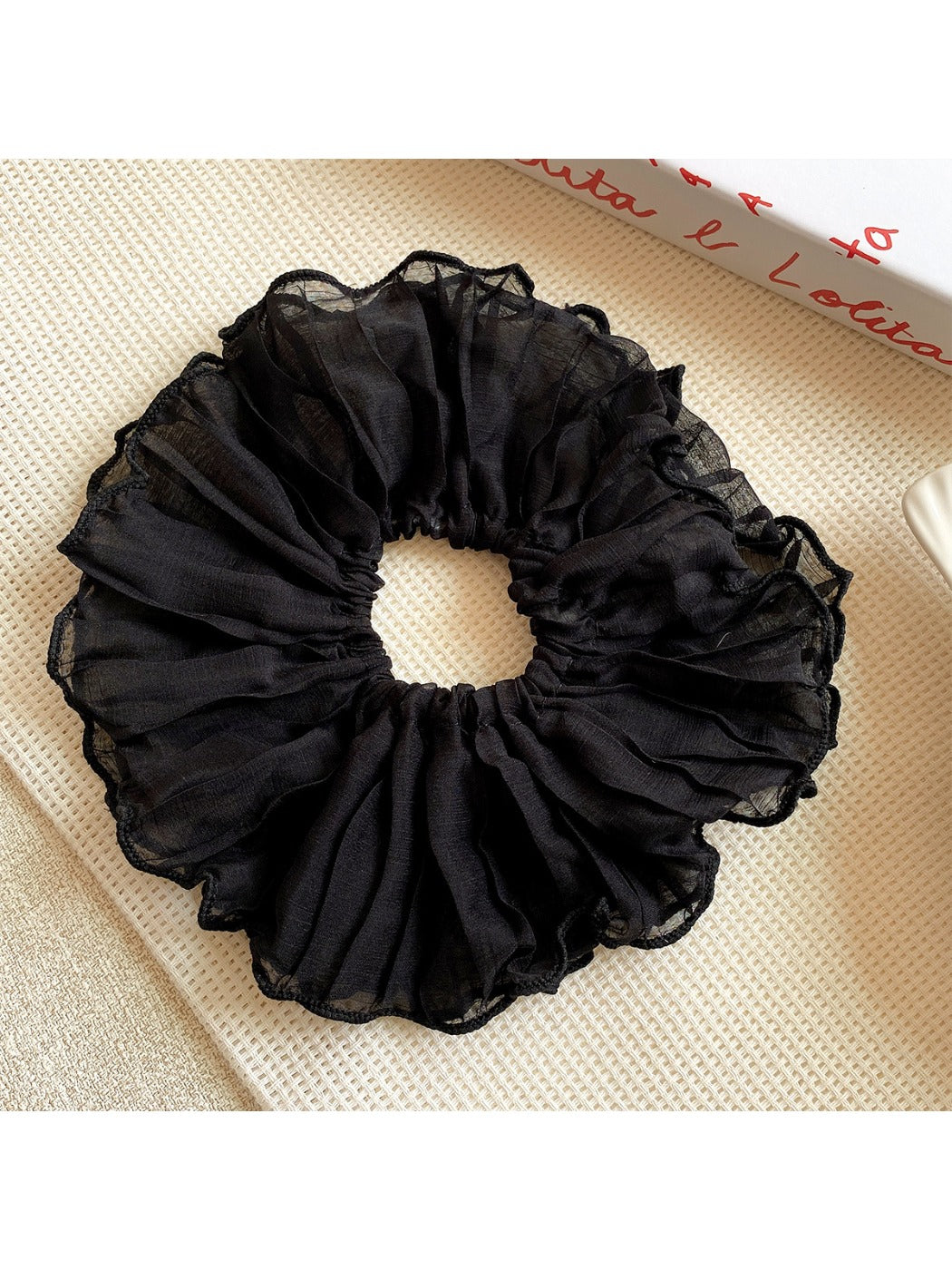 Gifty - Mesh Ruffled Scrunchie Hair Tie