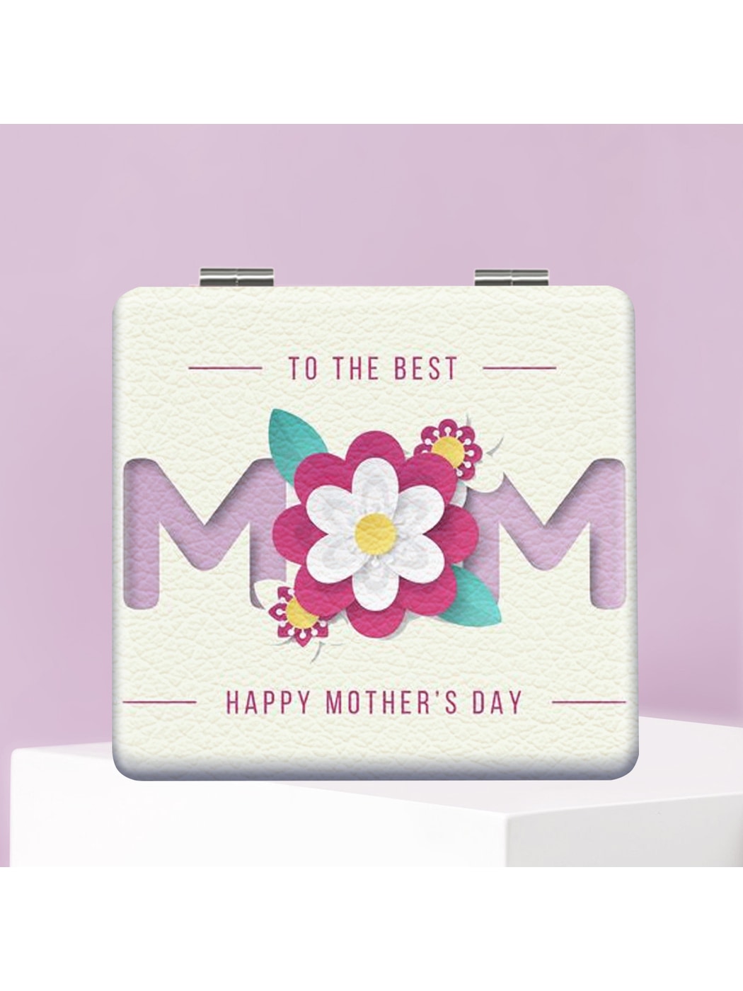 Mirroray - Floral Print Portable Folding Makeup Mirror