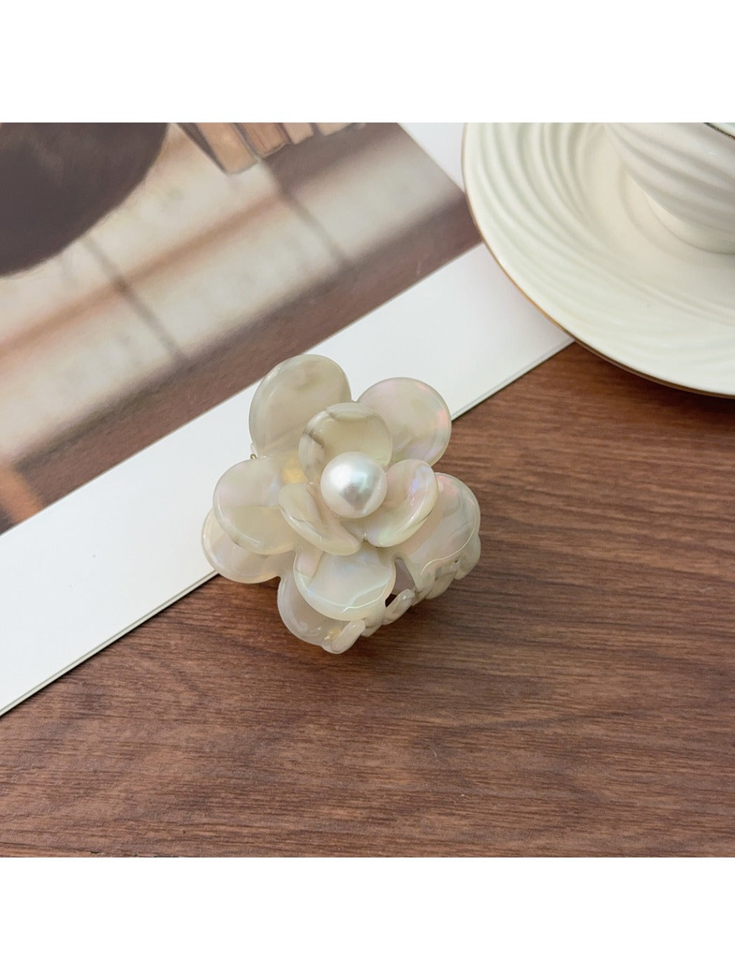 Beau - Elegant Camellia Hair Claw Clip