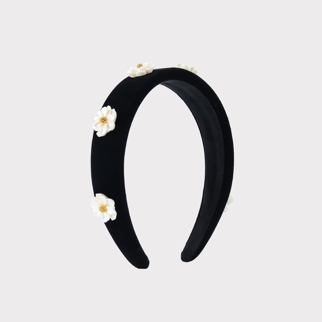Gifty - Elegant Velvet Floral Design Headband