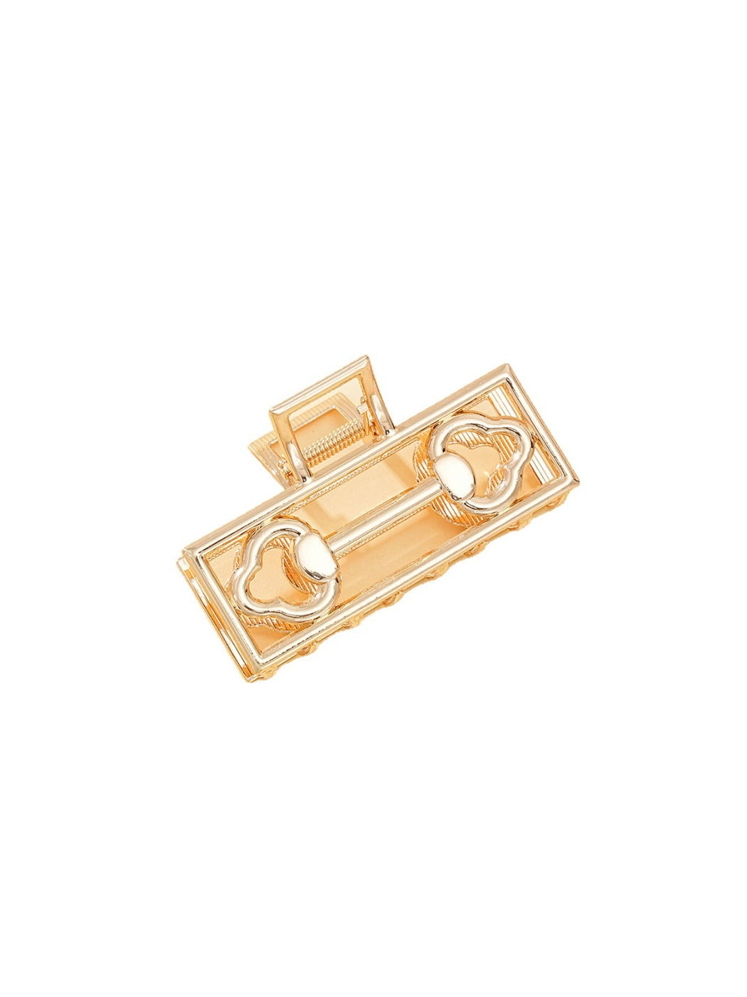 Beau Mysterious Retro Square Hair Clip displayed on white background