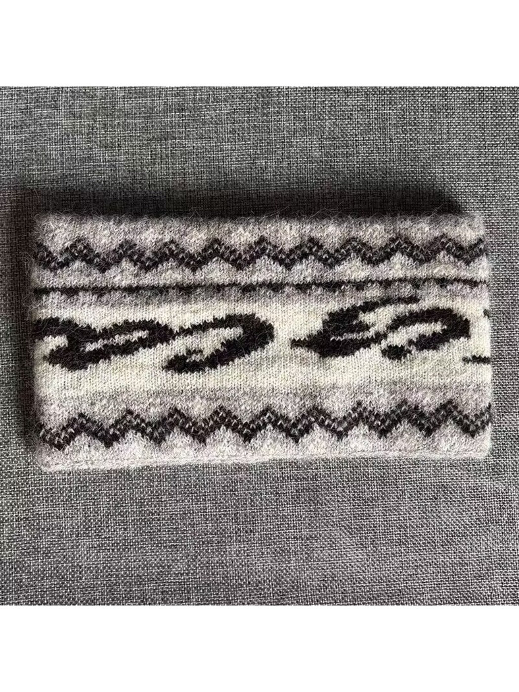 Gifty - Warm Double Layer Knit Jacquard Headband