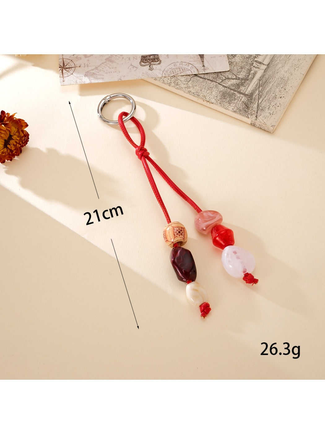 Keypus - Vintage Beaded Charm Keychain