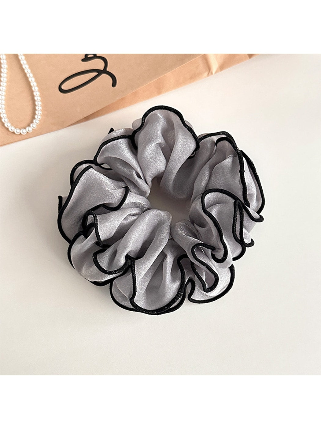 Gifty - Polyester Double Layer Luster Finish Scrunchie