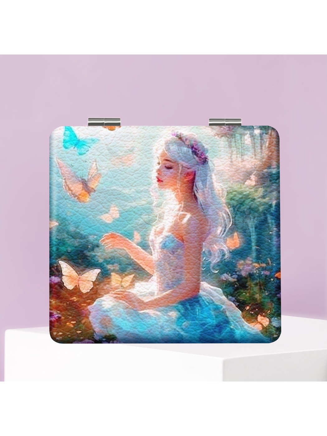 Mirroray - Foldable Beauty Print Portable Makeup Mirror