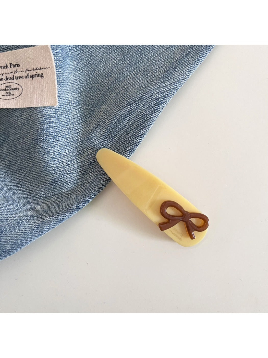 Beau - Solid Color Teardrop Hair Clip