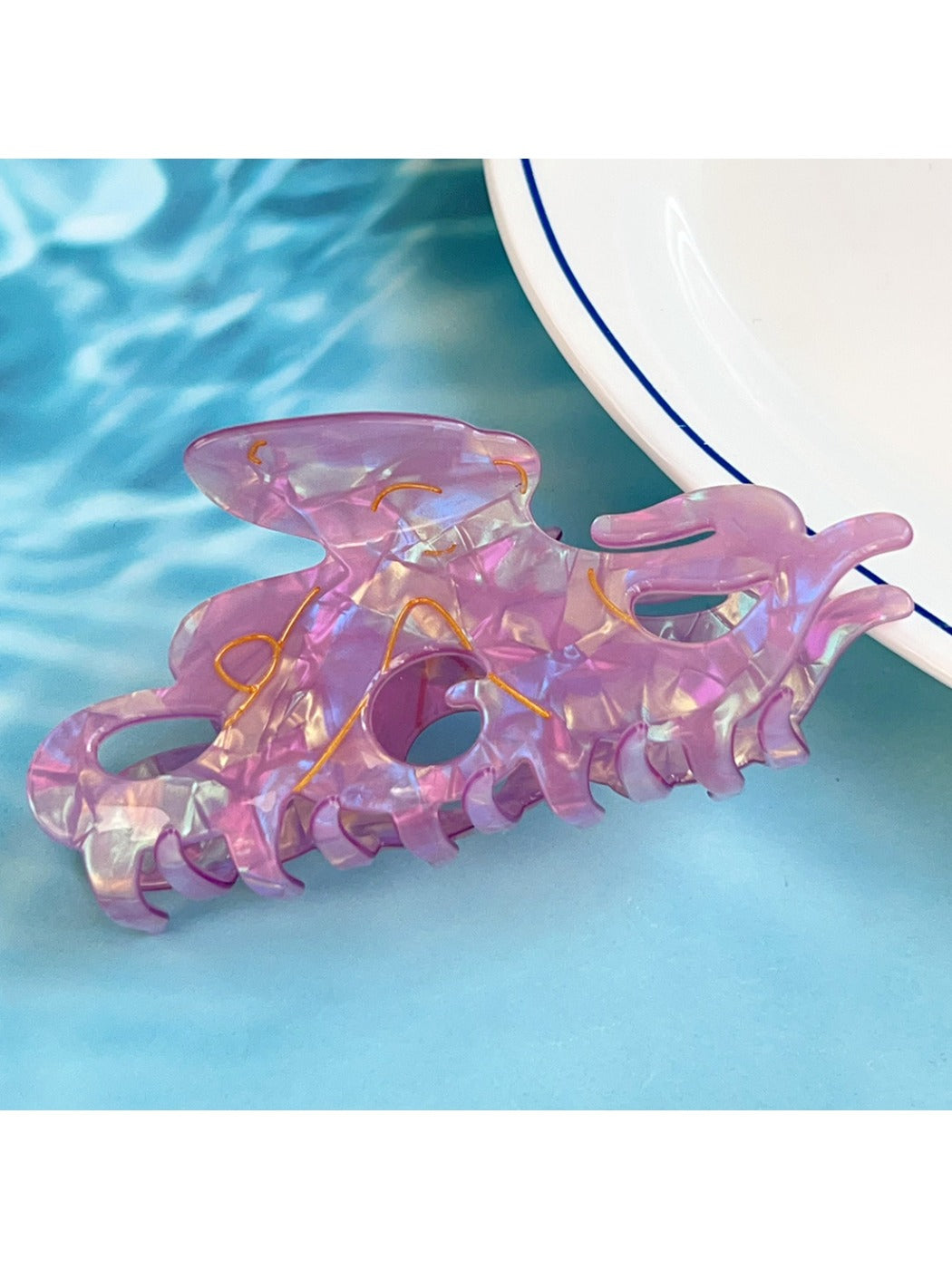 Beau - Glitter Colorful Octopus-Shaped Hair Clip
