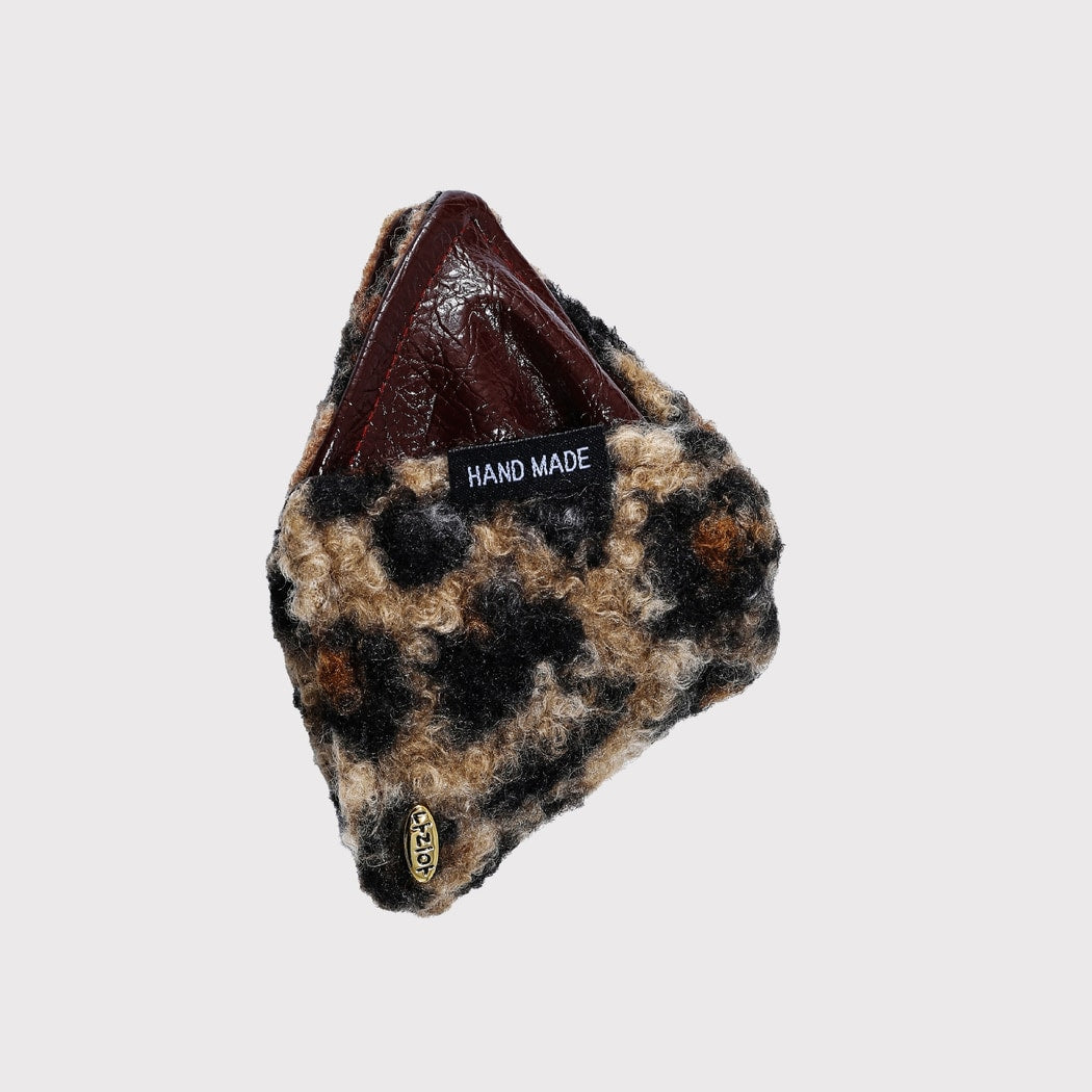 Beau - Vintage Leopard Print Plush Claw Clip