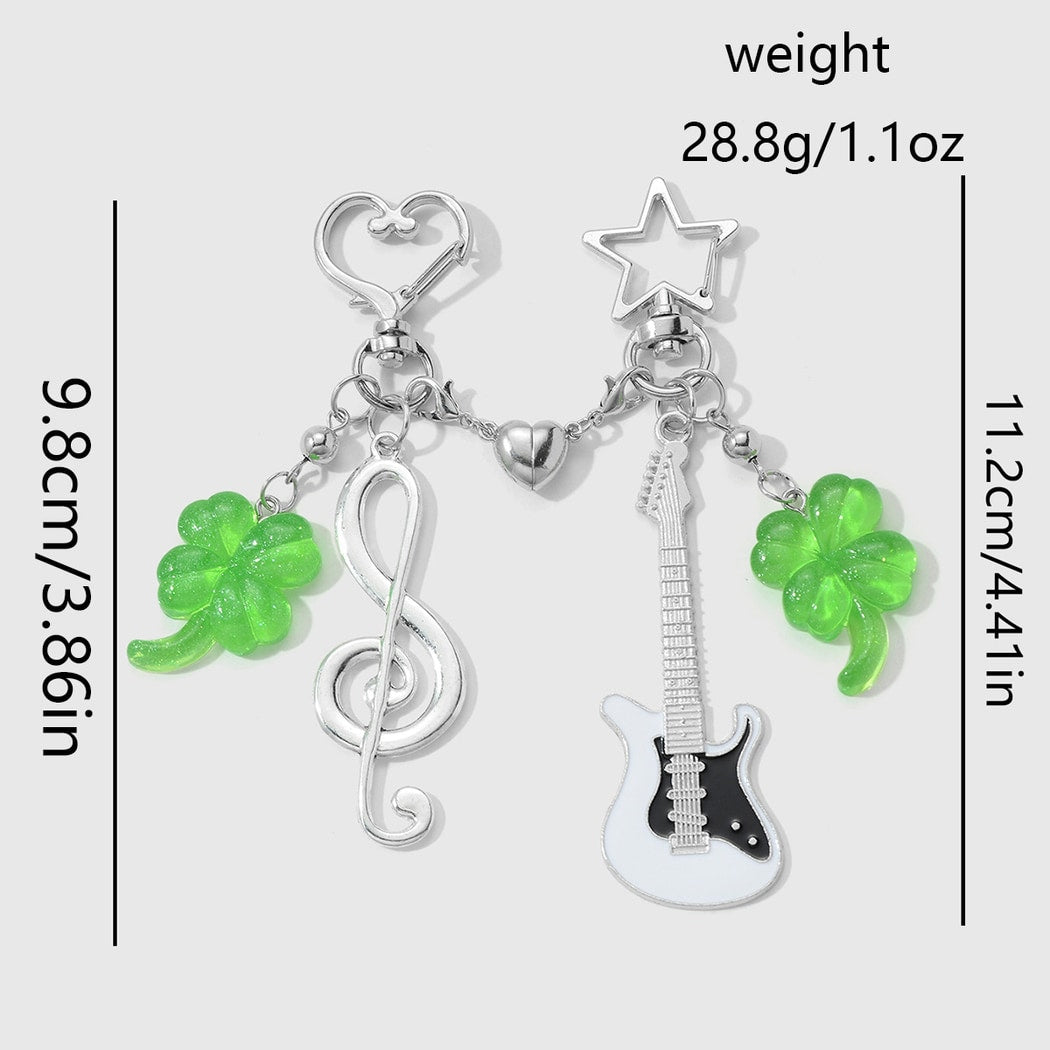 Keypus - Simple Style Guitar Note Keychain Set