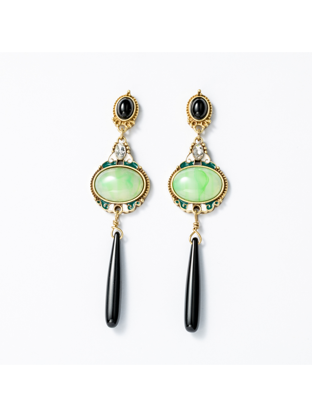 Earedge - Retro Oval Drop Statement Dangle Earrings