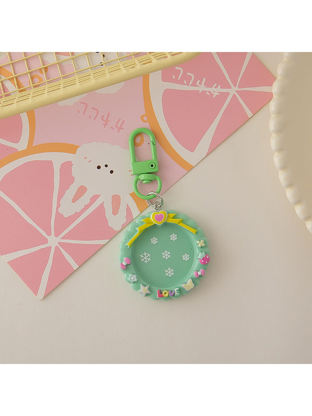 Keypus - Round Macaron Colored Keychain