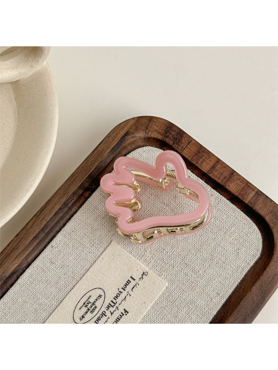 Beau - Simple Hand Silhouette Acetate Claw Clip