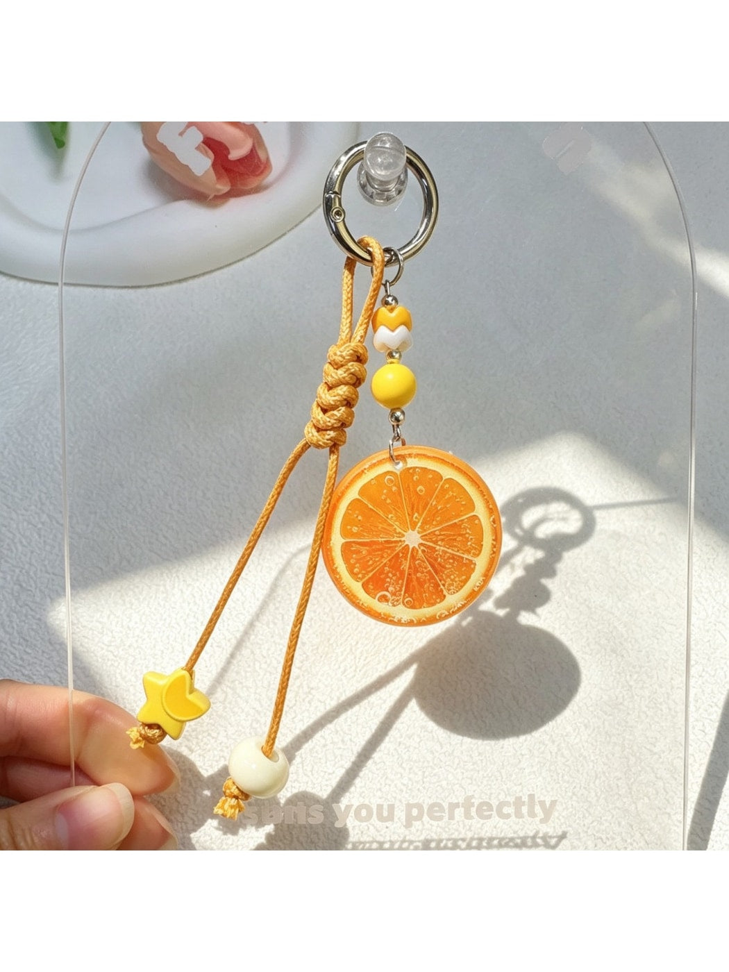 Keypus - Acrylic Fruit Slice Pendant Decorative Keychain