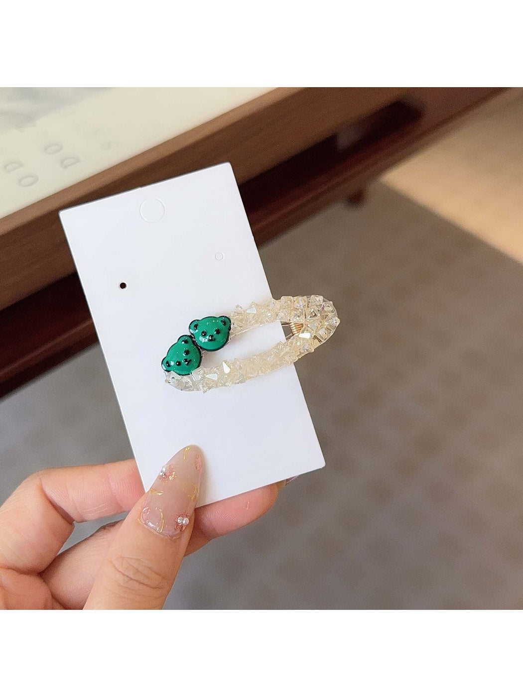 Beau - Shiny Bear Design Hair Clip