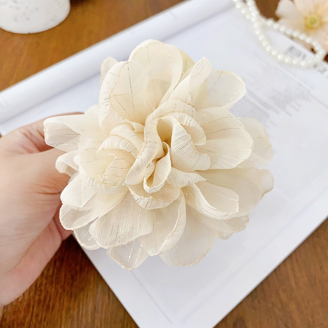 Beau - Elegant Layered Petal Floral Claw Clip