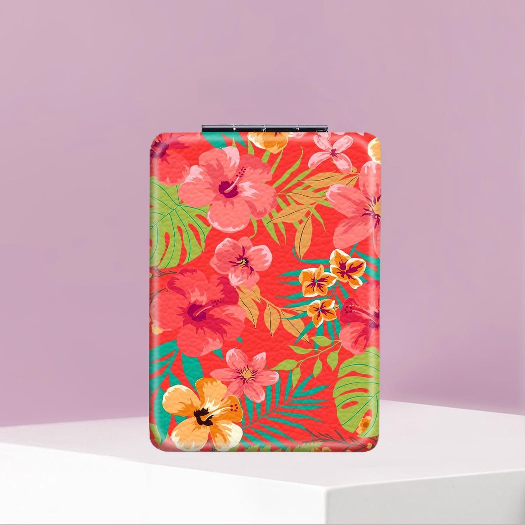 Mirroray - Plant Print Foldable Handheld Makeup Mirror