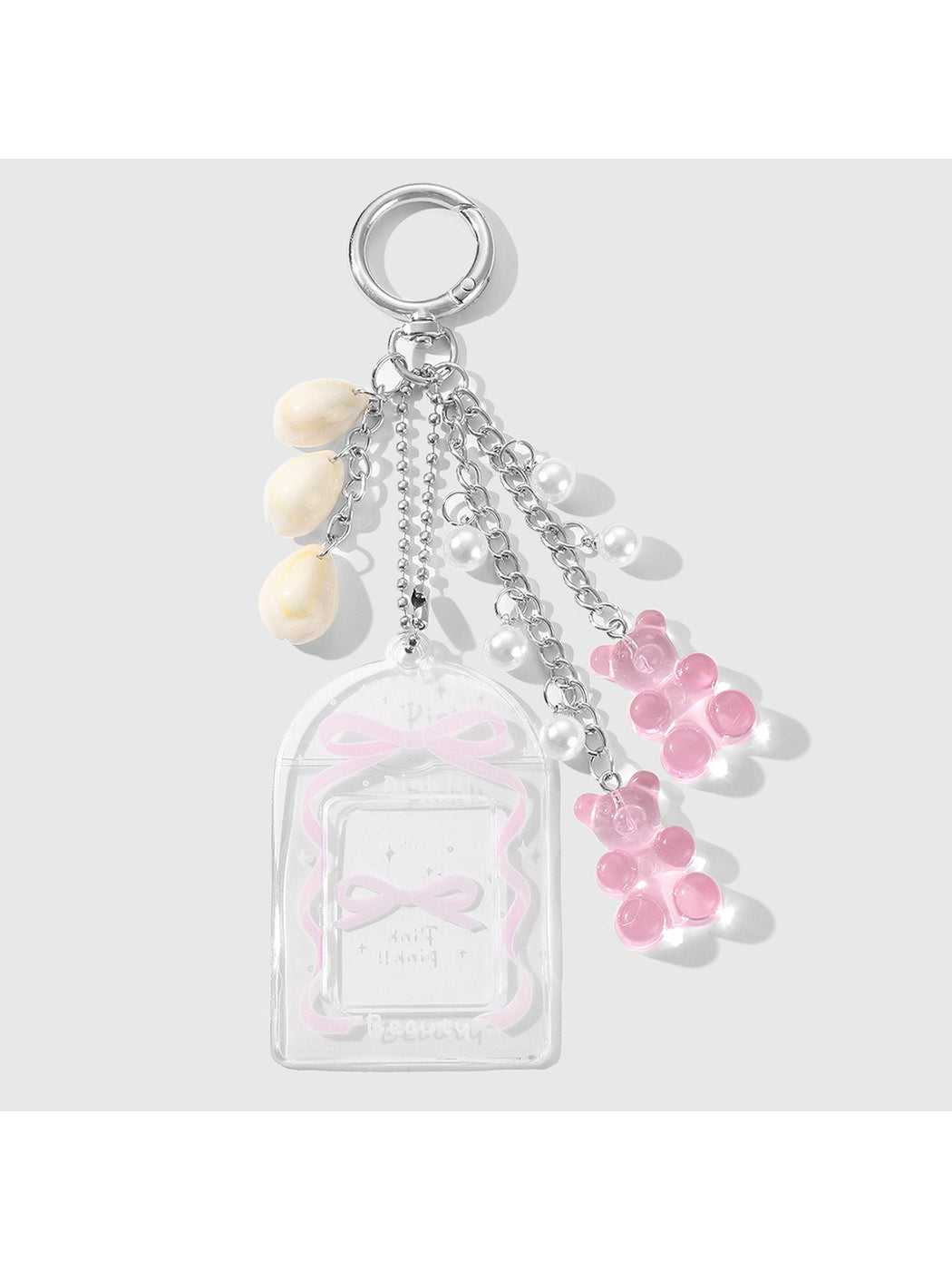 Keypus - Sweet Y2K Heart and Bear Acrylic Keychain
