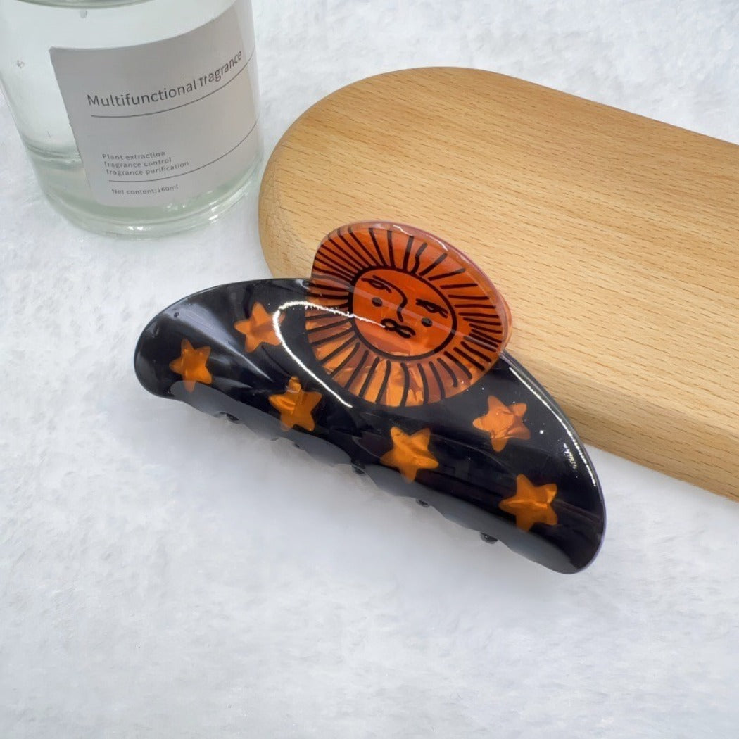 Beau - Celestial Starburst Curved Hair Claw