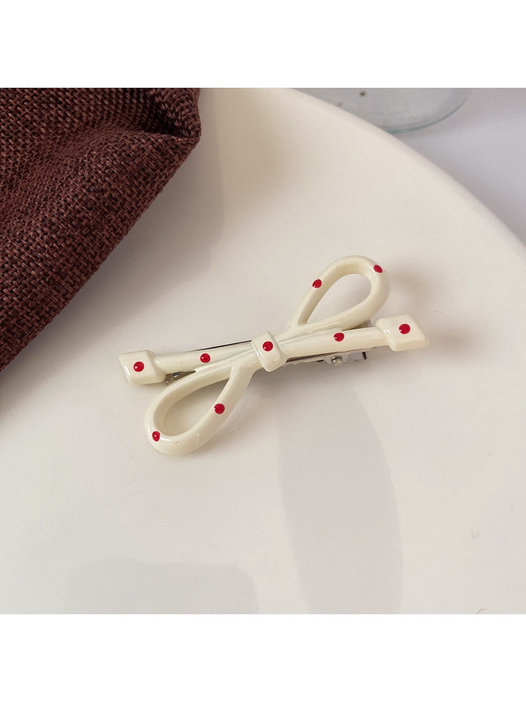 Beau - Cute Polka Dot Bow Hair Clip