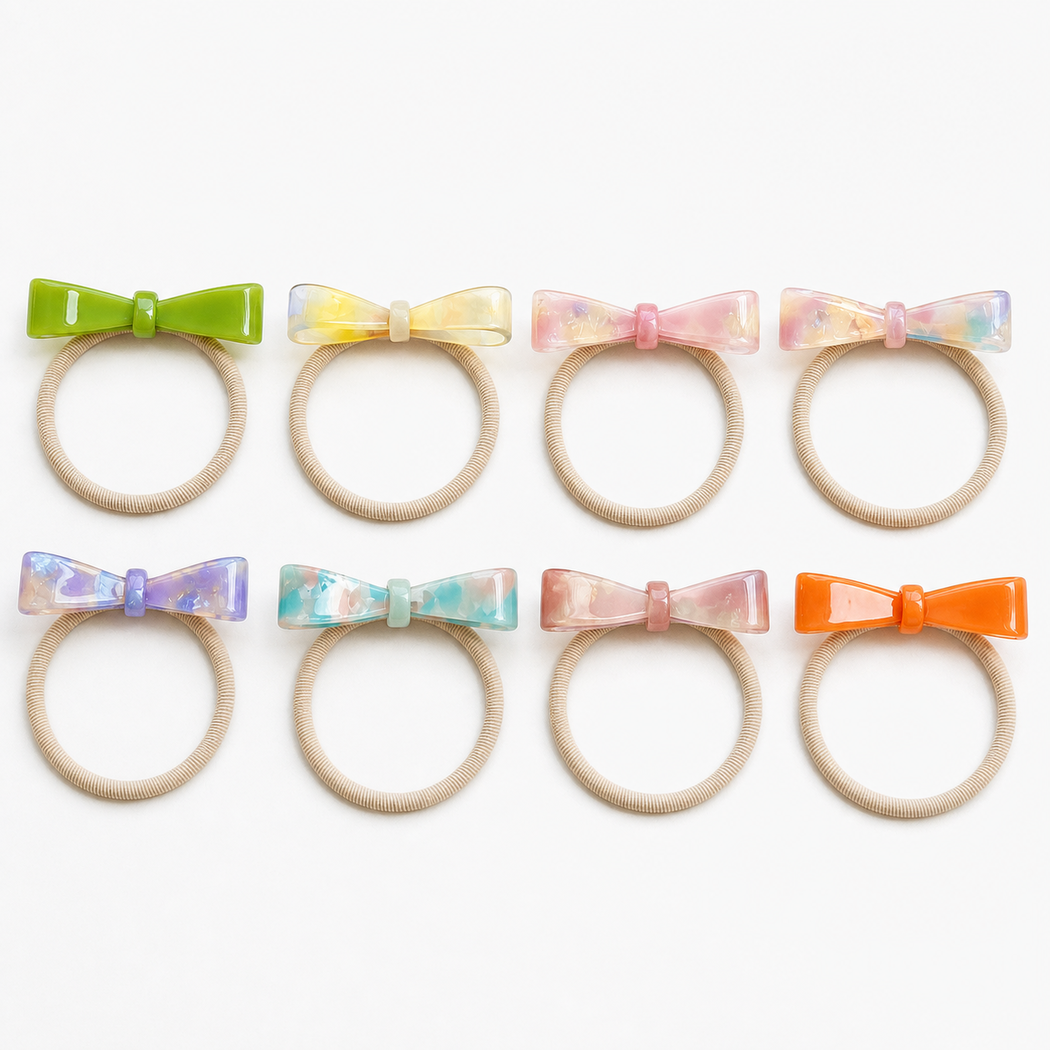 Gifty - Marbled Bow Hair Tie